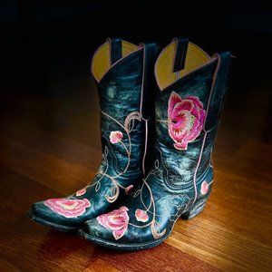 Old Gringo Women's Marsha Cowboy Boot, Black/Pink, 7M US